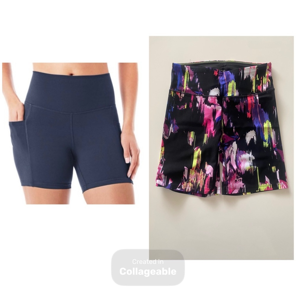 Calvin Klein multicolor Women's Bike Shorts and members mark navy blue